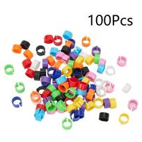 100 vnt. 8 mm kojos žiedai Paukščiui Vištoms Vištukams Putpelėms Karveliams / Naujas