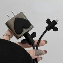 Mergaičių kabelių apsaugos rinkinys, skirtas iPhone 12 13 Pro greito įkrovimo apsauga USB duomenų kabelio linijos apsauga Spiral kabelio apsauga