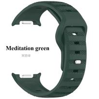 Dirželis Samsung Galaxy Watch 8 Classic 46mm Patvarus silikoninis laikrodžio apyrankė Reguliuojama apyrankė su paslėpta sagtimi Galaxy Watch 40mm 44mm For Galaxy Watch 8 46mm žalia