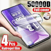 Película de hidrogel para xiaomi redmi note 13 14 12 11 10 9 8 7 pro plus, protetor de tela para redmi note 14s 12s 11s 10s, filme macio, 4 unidades Redmi Note7
