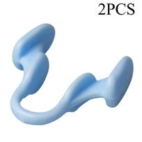 2 vnt. Mini prietaisas nuo knarkimo Silikoninis elastingas nosies spaustukas Anti-Snoring reikmenys Knarkimo prevencijai Geras miegas 2PCS mėlyna