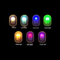 NFC šviečiantys nagų dailės lipdukai - Išmanūs, šviečiantys nagų aksesuarai su NFC lustu Light Blue (Single Bare Chip)