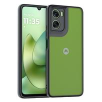 Dėklas Motorola Moto G06 Dėklas Motorola Moto G06 TPU Dėklas Apsauginis nuo smūgių TPU skaidrus juodo rėmelio Dėklas Motorola Moto G06 For Moto G06