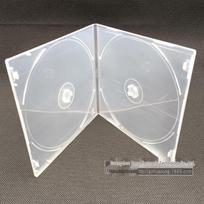 Itin plonas dvigubas CD/DVD dėklas su įdedama viršelio plėvele Double pack skaidri