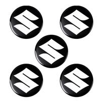 2/5/10 vnt. 14 mm nuotolinio automobilio rakto lipdukai Emblemos Aksesuarai Suzuki Jimny Samurai Vitara Swift Baleno SX4 Ignis Alto Splash Swace 5pcs