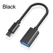 OTG Type C Kabelio Adapteris USB C Kištukas į USB Lizdą Adapterio Jungtis, skirta Xiaomi Huawei OTG Duomenų Konverterio Kabelis, skirtas MacBook Air juoda