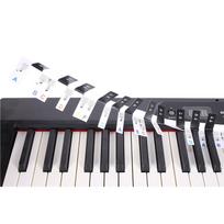 Nuimamos 88 klavišų pianino klaviatūros lipdukai, lipdukas pianino pradedantiesiems, klaviatūros natų etiketės, žymeklis mokymuisi ir praktikai juoda