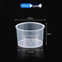 Mažas plastikinis matavimo indelis su mililitrų skale: 10ml, 50ml, 100ml Other