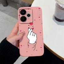 For Realme 15 15T 15X C71 C73 C33 C35 C21Y C25S Note 70 70T Phone Case Fashion Love Heart Patterns Liquid Silicone Protective Shell For Realme Housing Realme 15