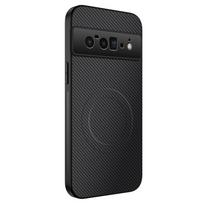 For Google Pixel 6A Luxury Carbon Fibre For Magsafe Magnetic Case For Google Pixel 6 Pro Wireless Charging Lens Protector Cover For Pixel 6 juoda
