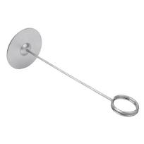 Metalinis apvalus pagrindas, lapelių spaustuko laikiklis, stalo numerio, vizitinės kortelės laikiklis, biuro stalo organizatorius 250mm gray