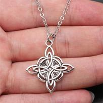 Necklace On The Neck 43cm Chain Talisman Amulet Star Of David Minimalist Jewelry Components QN074 A20-1pcs-28x25mm