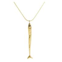 Sea Theme Sardine Pendant Necklace Adjustable Length Alloy Jewelry Unisex Neck Jewelry Suitable for Fashion Enthusiasts 1