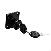 2mm 32mm Stalčiaus Spintelės Užrakto Cilindras Black 22mm