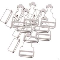 Palaidinės su petnešėlėmis sąsagos Overall klipsas Petnešėlės sagtelė Dirželio reguliatorius 3.8cm sidabras