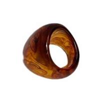 Chic Coffee Tone Resin Rings Versatile Brown Resin Ring Ideal For Commuting Leisure Event And Travel Adventures 1