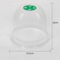 Termo ir drėgmę išlaikanti apsauginė plėvelė sodinimui, šiltnamio dangalas sodinukams auginti, gėlių vazono dangtelis, sodinukų inkubavimo dangalas Transparent version