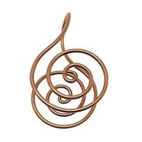 Varinis delno žiedas Energijos spiralė Rankos žiedas Moterims Vyrams Reiki delno žiedas Suderinamas su krištolo brangakmeniu meditacijai, čakrų gydymui, manifestacijai 1pc brown