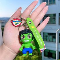 Superherojų raktų pakabukų aksesuarai Žmogus-voras Hulk Geležinis žmogus Raktų žiedas Mielas automobilio dekoras Dovana Hulk
