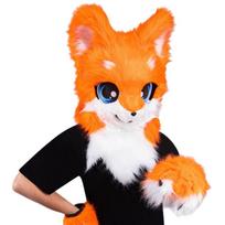 Pūkuoto gyvūno galva Katės Fursuit Iškirpta kaukė Pliušinė katės kaukė Mielas katės galvos apdangalas Helovino kaukės Šventės Cosplay vakarėlio rekvizitas geltona