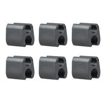 6Pcs Folding Bike Fixing And Organizing Device Nylon Opening U-shaped Shift Cable Management Clip Cycling Accessories gray