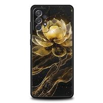 Phone Case For Samsung Galaxy A17 A15 A13 A51 A71 A41 A31 A21S A07 A03S A05 A35 A55 A23 A25 A33 A53 A73 5G Cover Lotus Pattern Galaxy A01
