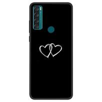 For TCL 20 SE Case 20SE Silicone Space painted TPU Black Funda for TCL 20 SE Case TCL20SE TCL20 SE Protector Coque etui Shell TCL 20 SE