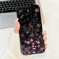 Dėl Redmi Note 14 4G dėklo 2025 m. Madingas gėlių marmuro minkšto silikono smūgiams atsparus dangtelis Xiaomi Redmi Note 14 5G Note14 ES buferiui Redmi Note 14 4G