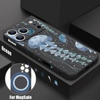 For iPhone 17 Pro Max Case Shark Whale Marine Life Pattern Magnetic For Magsafe Soft Cover For iPhone 16 15 14 13 Pro Max 17E 16E iPhone 16e/17e juoda