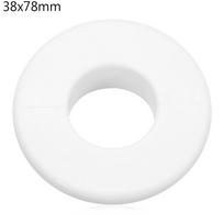 Flanšo dangtelis sieninis flanšas maišytuvas Dekoratyvinis dangtelis maišytuvo priedai Vamzdžių sienų dangteliai maišytuvo dekoras 38x78mm white