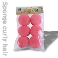 6Pcs/set Lazy sleeping curly hair sponge ball curly hair, strawberry type does not hurt hair, soft hair curler
