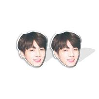 1 pora BTS narių veidukų auskarų vėrimo, Bangtan Boys nuotraukų pakabukų auskarai, Kpop ARMY gerbėjų papuošalų aksesuaras 7 black