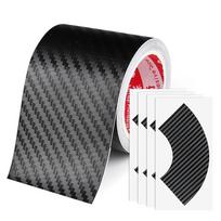Lipnios vinilo juostos rulonėlis Anglies pluošto rašto apdailos juosta Automobilių dekoravimas White -3m*50mm