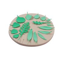 Leaves Shaped Silicone Clay Molds Fondant Mould DIY Chocolate Moulds Cake Decorating Gadgets Baking Accessories 2 Colors 1