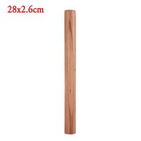 Fondant Wooden Cake Decoration Rolling Pin Baking Supplies Pastry Tool Dough Roller 28x2.6cm
