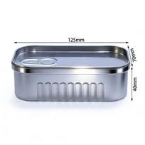 Sardine Can Shaped Sealed Tin Box Portable Household Small Items Storage Box