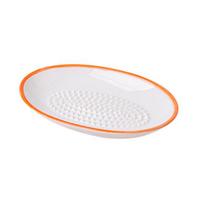 Ceramic Garlic Grater Plate for Food Prep Multifunctional Ginger Mincer oranžinė