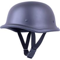 Retro atviras motociklininko šalmas Sodager DH-001 - Matinė juoda