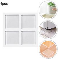 4pcs/set Transparent Anti Vibration Shock Absorbing Pad Mat Washing Machine Applicable To Any Smooth Place, Shockproof China Mainland