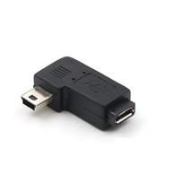 MP3 Micro 5pin Mini 5pin T-Type USB Micro USB Converter USB Adapter USB Connector Micro USB Female right bend
