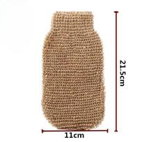 100% natūralus šveičiamasis kanapių nugaros šveitiklis, kūno šepetėlis voniai ir dušui su rankena beige