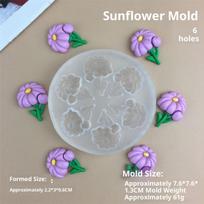 Silicone Tulip Flower Fondant Mold Sugarcraft Decorating Tool for Cake Chocolate Cupcake Baking and Resin Craft Making A3