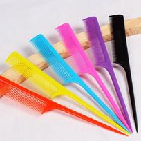 Black Pointed Tail Hair Styling Comb for Highlights - Practical Plastic Comb Gift juoda