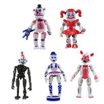 Five Nights At Freddys Light Up Action Figures Set With Five Unique Pvc Miniatures For Kids Gifts And Collection