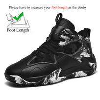 Didelis Dydis 48 49 Vyriški Krepšinio Batai Aukšti Sportbačiai Tenis Basquete Masculino Basquetbol Zapatillas Baloncesto 35 juoda pilka spalva