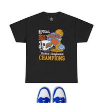2026 Niujorko Knicks Rytų konferencijos čempionas Krepšinio spaudinys Unisex medvilninis marškinėlis, Vasaros kvėpuojantis Y2K stiliaus marškinėlis 4XL
