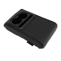 Car Center Console Armrest Pad Faux Leather with Cup Holder   Fit Arm Rest Cushion for Cars SUVs Trucks