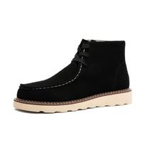 Vyriški Ankle Boots Retro Suede Laisvalaikio Batai Kokybiški Aukštakulniai Batai Klasikiniai Oxford Batai Susiuvami Neslystantys Platforminiai Batai Klasikiniai Verslo Batai 38 juoda