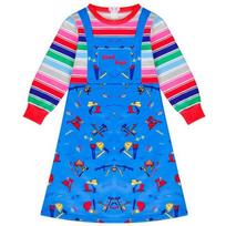 Akį traukiantis vaikiškas licencijuotas Chucky kostiumas berniukams ir mergaitėms. Linksmas. Dress,120cm