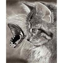 40X50CM Black Cat 5D Diamond Painting Craft Kit Namų dekoras 20X25CM black